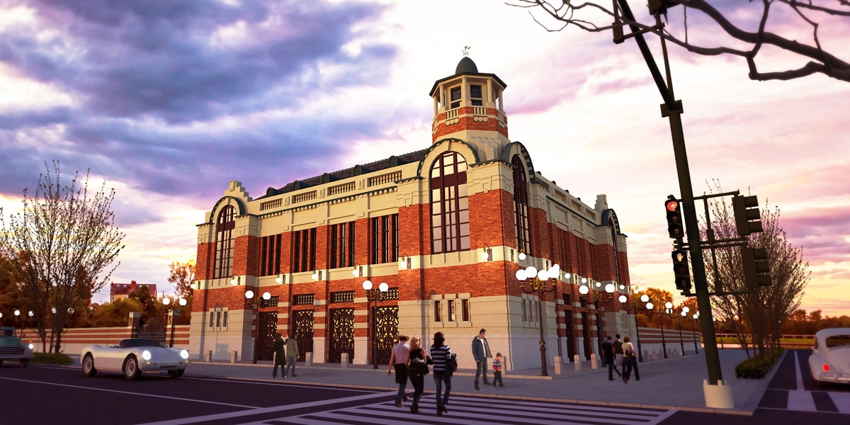 スライドショー用建築パースイメージ画像