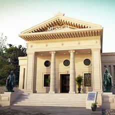 美術館(ファサードパース)