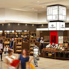 食料品店(ファサードパース) 