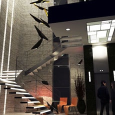 ホテル入り口(インナーパース)