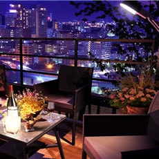 屋上緑化(夜景パース)